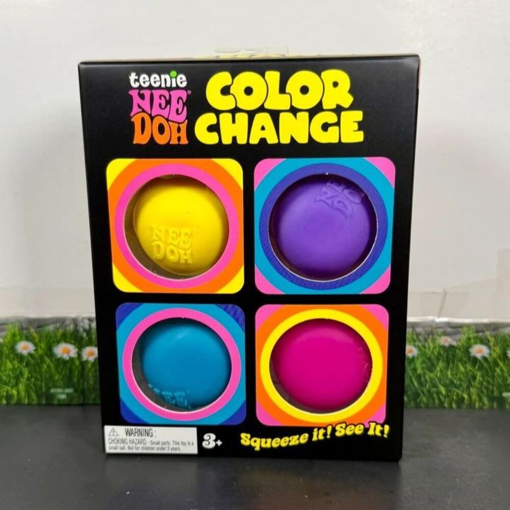 Teenie NeeDoh Color Change 4 Pack Schylling 4 Squishies